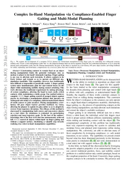 Complex In-Hand Manipulation via Compliance-Enabled Finger Gaiting and
  Multi-Modal Planning