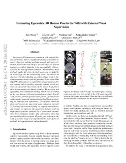 Estimating Egocentric 3D Human Pose in the Wild with External Weak
  Supervision