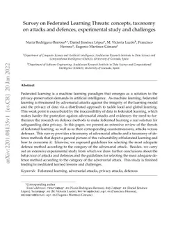 Survey on Federated Learning Threats: concepts, taxonomy on attacks and
  defences, experimental study and challenges