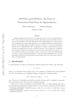 WPPNets and WPPFlows: The Power of Wasserstein Patch Priors for
  Superresolution