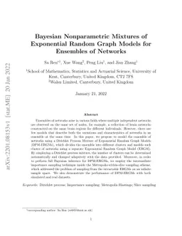 Bayesian Nonparametric Mixtures of Exponential Random Graph Models for
  Ensembles of Networks