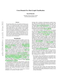 Cross-Domain Few-Shot Graph Classification