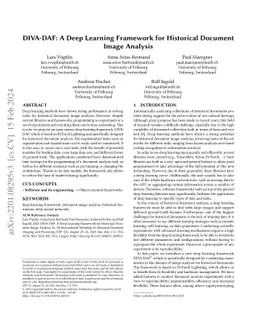 DIVA-DAF: A Deep Learning Framework for Historical Document Image
  Analysis