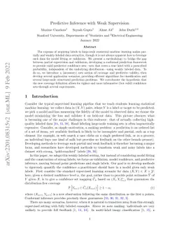 Predictive Inference with Weak Supervision