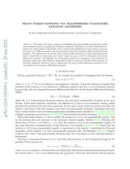 Heavy-tailed Sampling via Transformed Unadjusted Langevin Algorithm