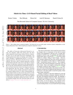Stitch it in Time: GAN-Based Facial Editing of Real Videos