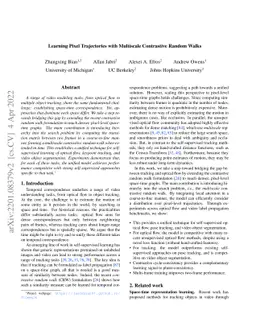 Learning Pixel Trajectories with Multiscale Contrastive Random Walks