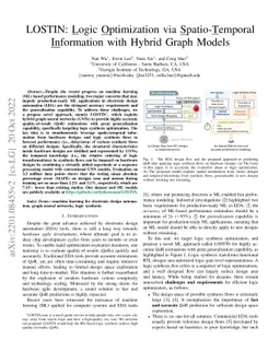 LOSTIN: Logic Optimization via Spatio-Temporal Information with Hybrid
  Graph Models