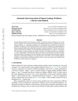 Automatic Item Generation of Figural Analogy Problems: A Review and
  Outlook