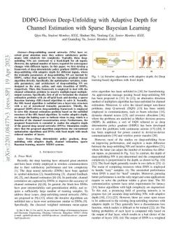 DDPG-Driven Deep-Unfolding with Adaptive Depth for Channel Estimation
  with Sparse Bayesian Learning