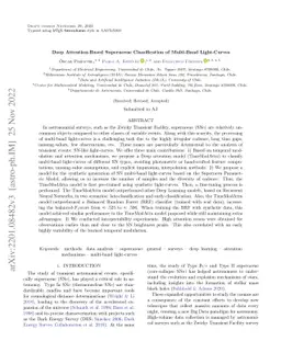 Deep Attention-Based Supernovae Classification of Multi-Band
  Light-Curves