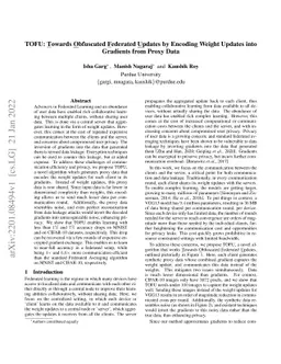 TOFU: Towards Obfuscated Federated Updates by Encoding Weight Updates
  into Gradients from Proxy Data