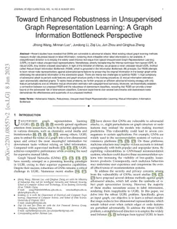 Toward Enhanced Robustness in Unsupervised Graph Representation
  Learning: A Graph Information Bottleneck Perspective