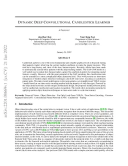 Dynamic Deep Convolutional Candlestick Learner
