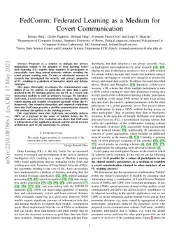 FedComm: Federated Learning as a Medium for Covert Communication