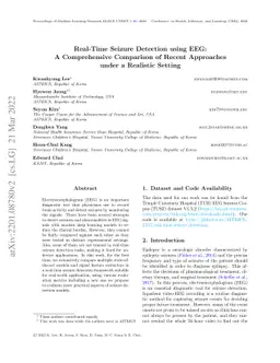 Real-Time Seizure Detection using EEG: A Comprehensive Comparison of
  Recent Approaches under a Realistic Setting
