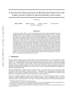 A Systematic Exploration of Reservoir Computing for Forecasting Complex
  Spatiotemporal Dynamics