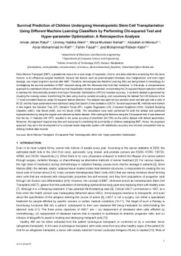 Survival Prediction of Children Undergoing Hematopoietic Stem Cell
  Transplantation Using Different Machine Learning Classifiers by Performing
  Chi-squared Test and Hyper-parameter Optimization: A Retrospective Analysis