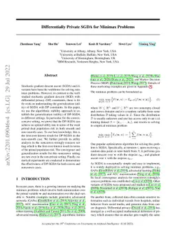 Differentially Private SGDA for Minimax Problems