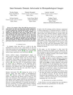 Inter-Semantic Domain Adversarial in Histopathological Images