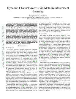 Dynamic Channel Access via Meta-Reinforcement Learning
