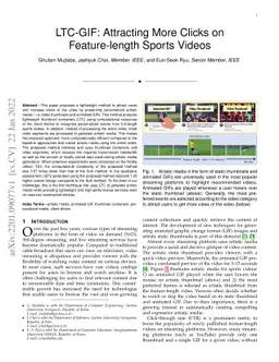 LTC-GIF: Attracting More Clicks on Feature-length Sports Videos