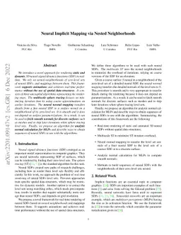 Neural Implicit Mapping via Nested Neighborhoods