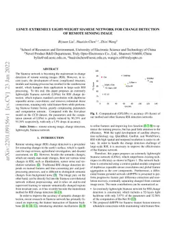 LSNet: Extremely Light-Weight Siamese Network For Change Detection in
  Remote Sensing Image