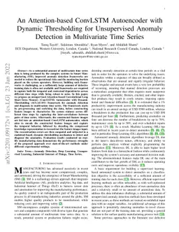 An Attention-based ConvLSTM Autoencoder with Dynamic Thresholding for
  Unsupervised Anomaly Detection in Multivariate Time Series