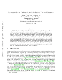 Revisiting Global Pooling through the Lens of Optimal Transport