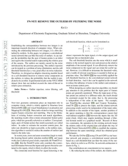 FN-Net:Remove the Outliers by Filtering the Noise