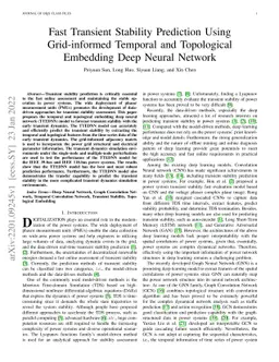 Fast Transient Stability Prediction Using Grid-informed Temporal and
  Topological Embedding Deep Neural Network