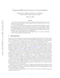 Exploring Differential Geometry in Neural Implicits