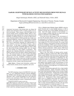 LiteHAR: Lightweight Human Activity Recognition from WiFi Signals with
  Random Convolution Kernels