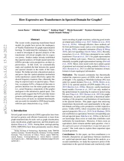 How Expressive are Transformers in Spectral Domain for Graphs?