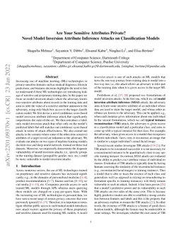 Are Your Sensitive Attributes Private? Novel Model Inversion Attribute
  Inference Attacks on Classification Models