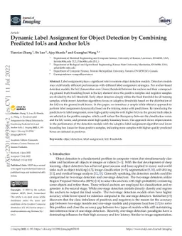 Dynamic Label Assignment for Object Detection by Combining Predicted
  IoUs and Anchor IoUs