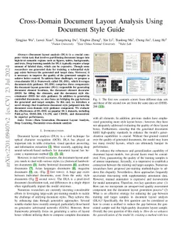 Cross-Domain Document Layout Analysis via Unsupervised Document Style
  Guide