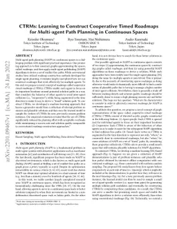 CTRMs: Learning to Construct Cooperative Timed Roadmaps for Multi-agent
  Path Planning in Continuous Spaces