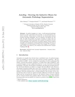 AutoSeg -- Steering the Inductive Biases for Automatic Pathology
  Segmentation