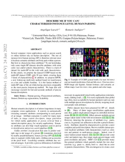 Describe me if you can! Characterized Instance-level Human Parsing