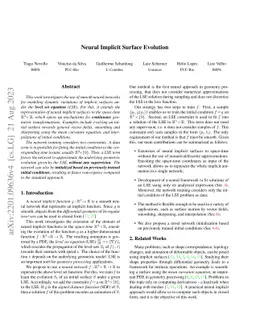 Neural Implicit Surface Evolution