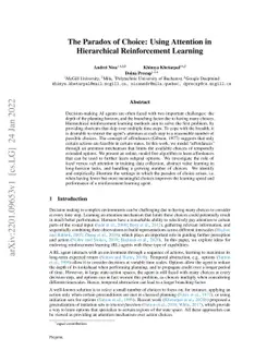 The Paradox of Choice: Using Attention in Hierarchical Reinforcement
  Learning