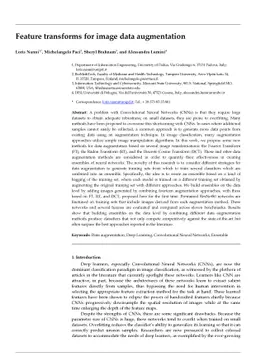 Feature transforms for image data augmentation