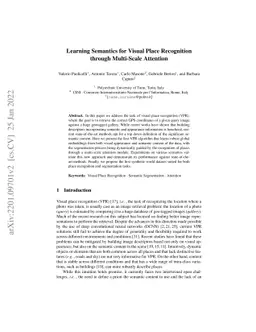 Learning Semantics for Visual Place Recognition through Multi-Scale
  Attention