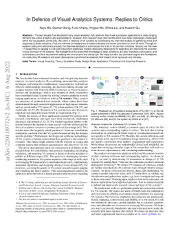 In Defence of Visual Analytics Systems: Replies to Critics
