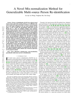 A Novel Mix-normalization Method for Generalizable Multi-source Person
  Re-identification