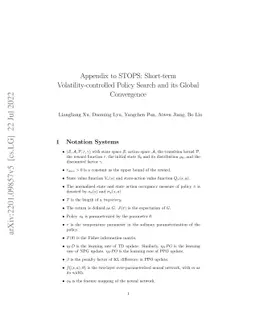 STOPS: Short-Term-based Volatility-controlled Policy Search and its
  Global Convergence