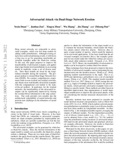 Adversarial Attack via Dual-Stage Network Erosion