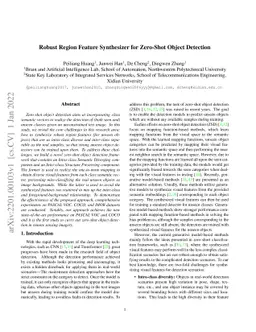 Robust Region Feature Synthesizer for Zero-Shot Object Detection